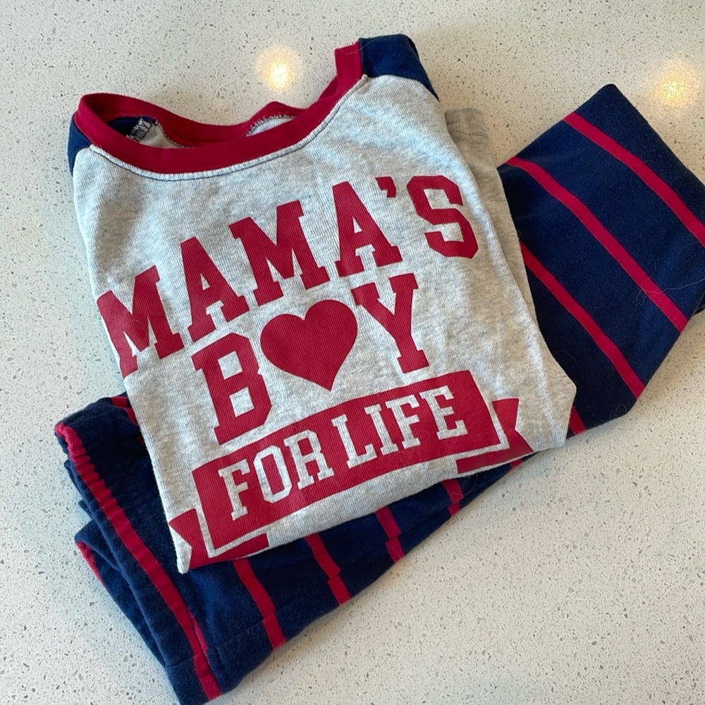Pj Place Mama’s Boy for Life Pajama Set Size 6